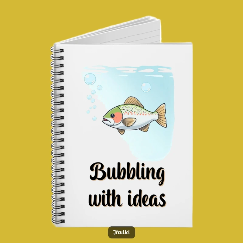 Funny Bubble Trout Notebook: Jot Down Ideas with this Hilarious Underwater Journal