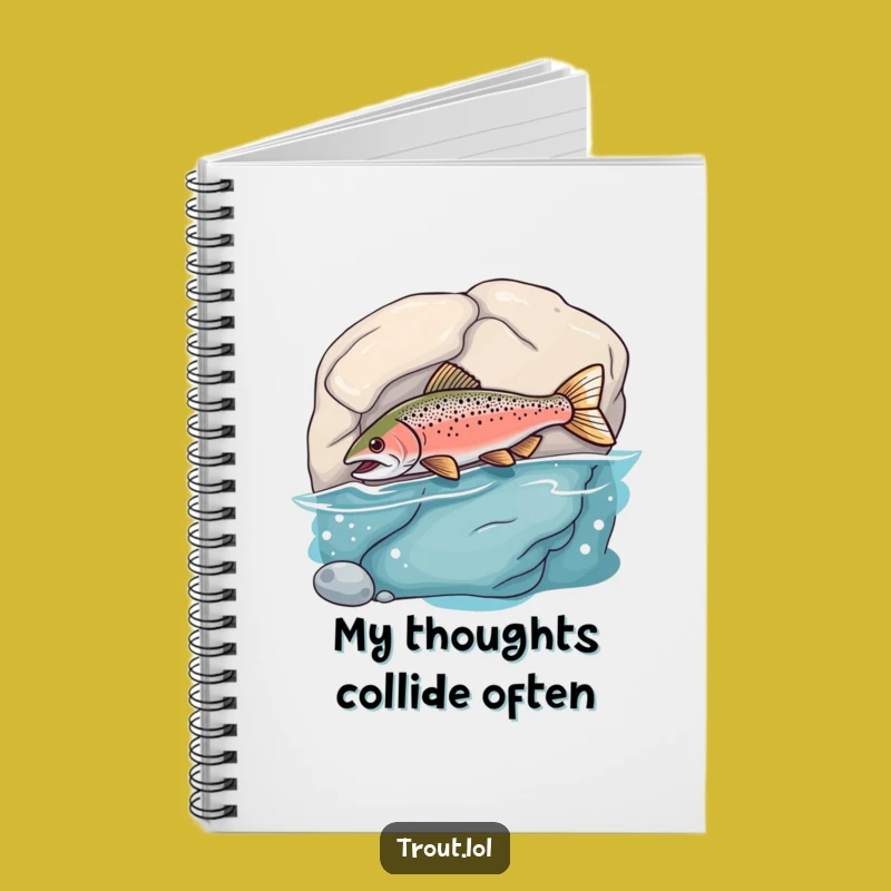 Funny Bumping Trout Notebook: Jot Down Mishaps with this Goofy Fish, Ideal Funny Gift