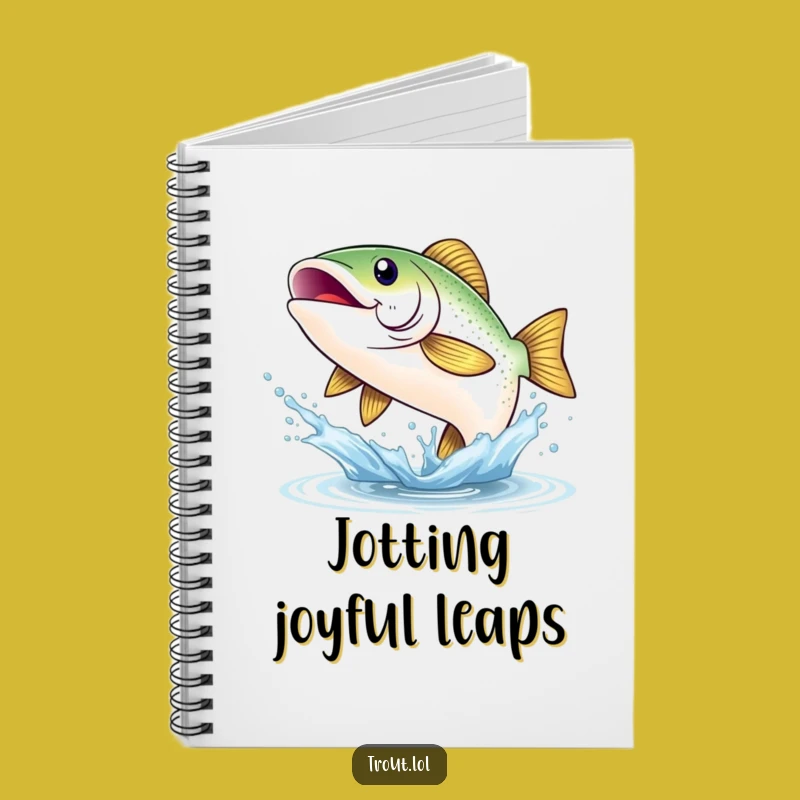 Funny Happy Trout Smile Notebook: Journal for Joyful Ideas & Angler's Notes Gift