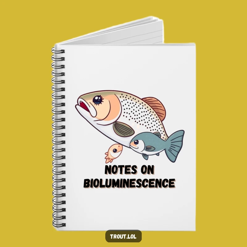 Funny Sharing Trout Notebook - Record Your Thoughts with Aquatic Warmth