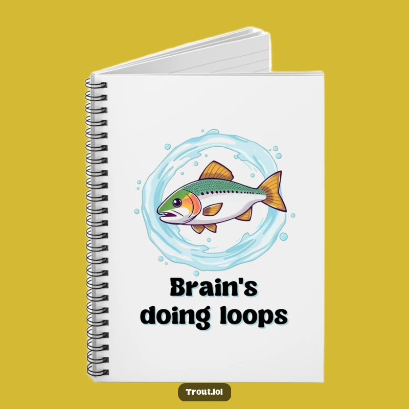 Funny Spinning Trout Notebook: Capture Your Ideas in this Hilarious Fish Journal