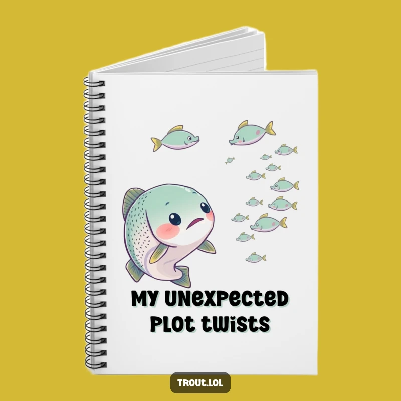 Funny Surprised Trout Notebook: Jot Down Your Surprised Thoughts