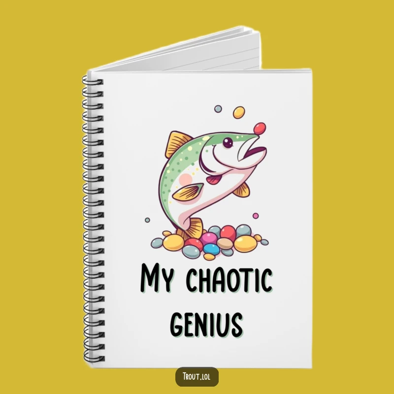 Funny Trout Juggling Notebook: Jot Down Your Talented Ideas