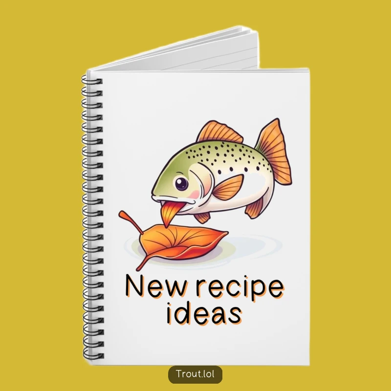 Funny Trout Leaf Notebook: Jot Down Colorful Ideas!