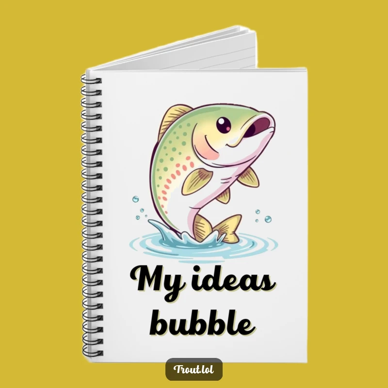Funny Trout Leap Notebook: Aquatic Journal for Hilariously Inspired Ideas