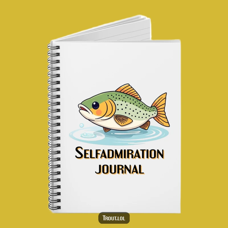 Funny Trout Reflection Notebook: Capture Thoughts with Playful Aquatic Inspiration