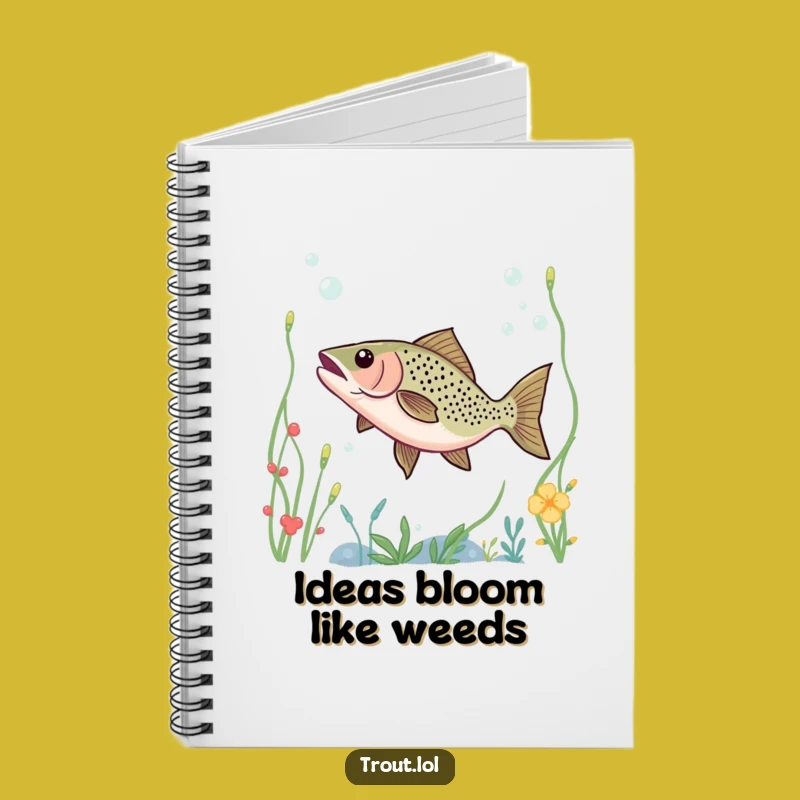 Funny Trout Underwater Dance Notebook - Jot Down Ideas with Aquatic Inspiration