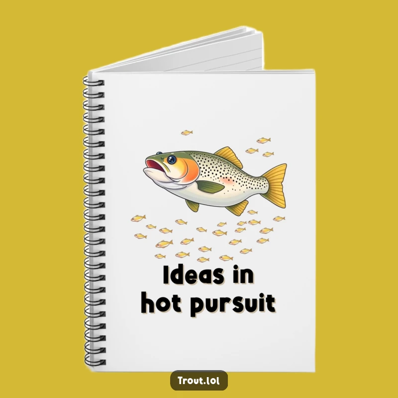 Funny Chasing Trout Notebook: Jot Down Ideas with this Hilarious Aquatic Journal