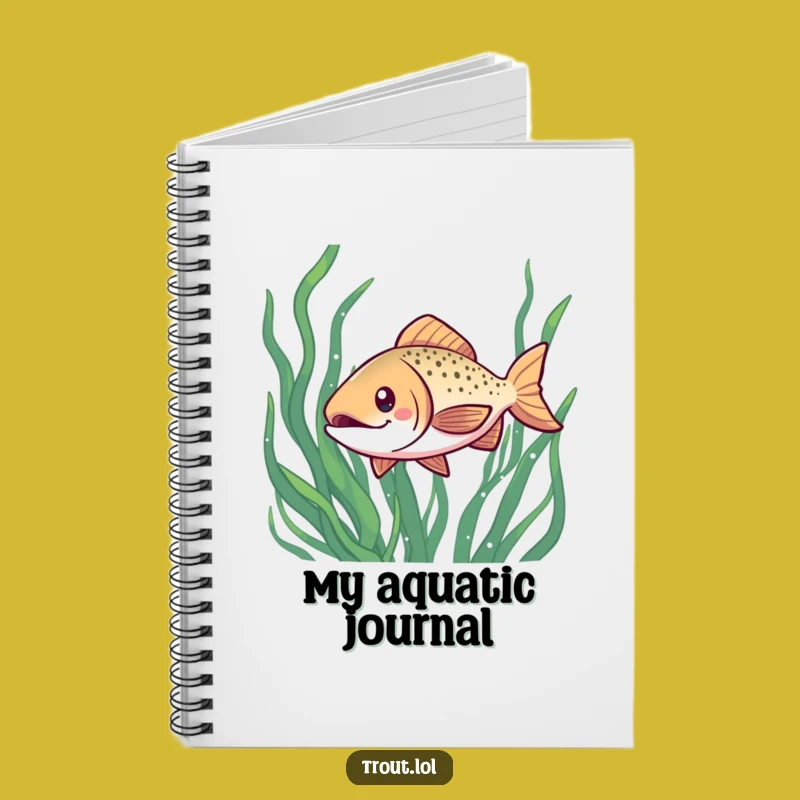 Funny Kawaii Trout Notebook: Jot Down Ideas, Perfect Aquatic Gift