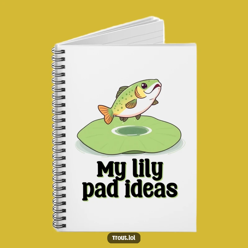 Funny Bouncing Trout Notebook: Capture Your Thoughts with Playful Energy!