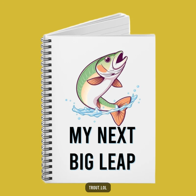 Funny Trout Flip Notebook: Jot Down Your Aquatic Adventures
