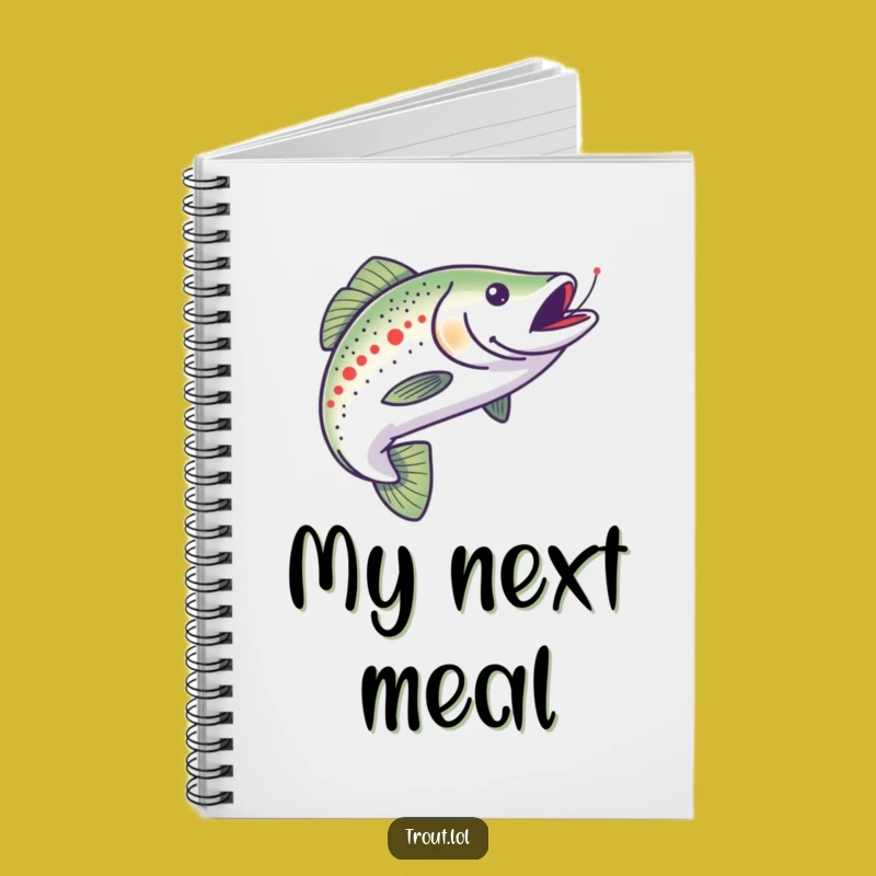 Funny Chasing Trout Notebook - Capture Your Goals with Drive!