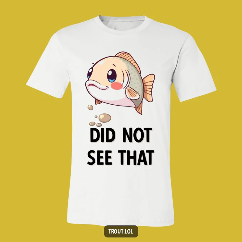 Funny Surprised Trout T-Shirt: Wear Your Astonishment with this Hilarious Fish Tee