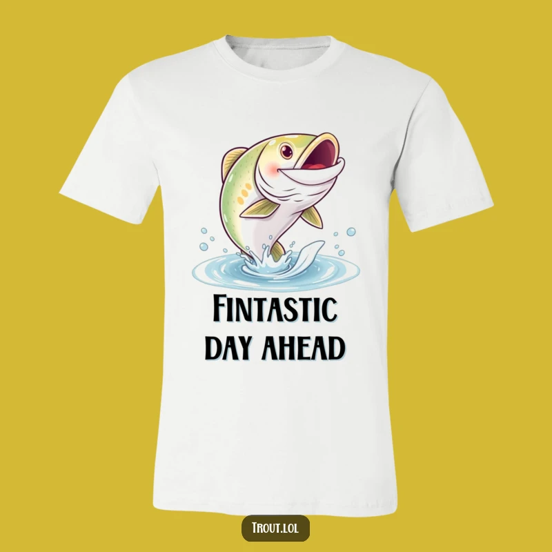 Funny Grinning Trout T-Shirt - Fishing Adventure Tee, Hilarious Funny Gift