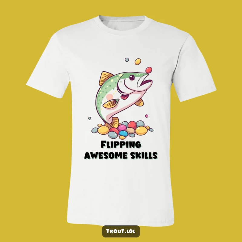 Funny Trout Juggling T-Shirt: Wear Your Multi-Talented Spirit