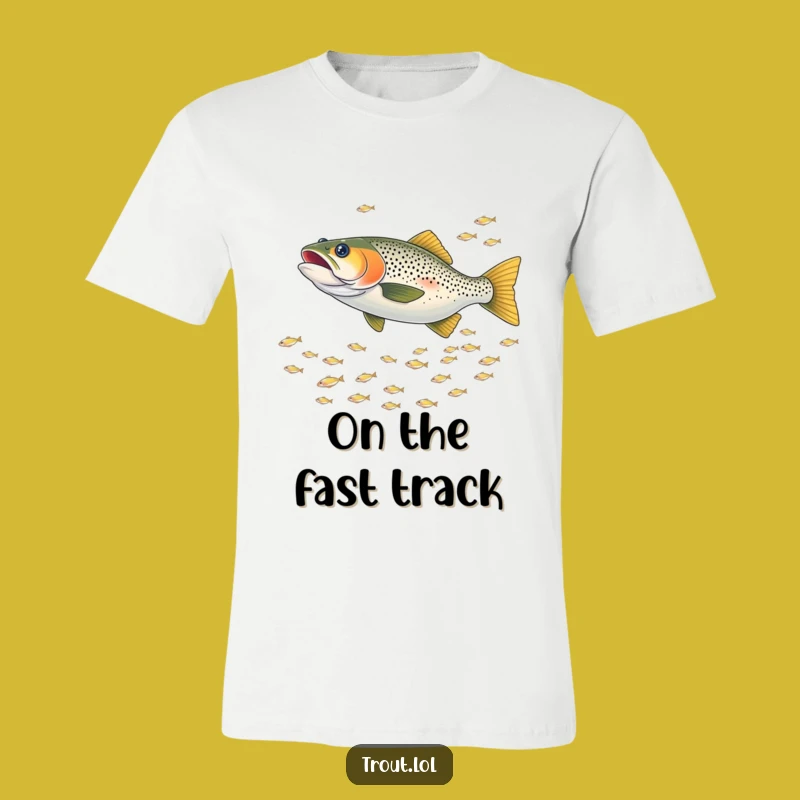 Funny Chasing Trout T-Shirt: Wear the Thrill of the Hunt with this Hilarious Tee