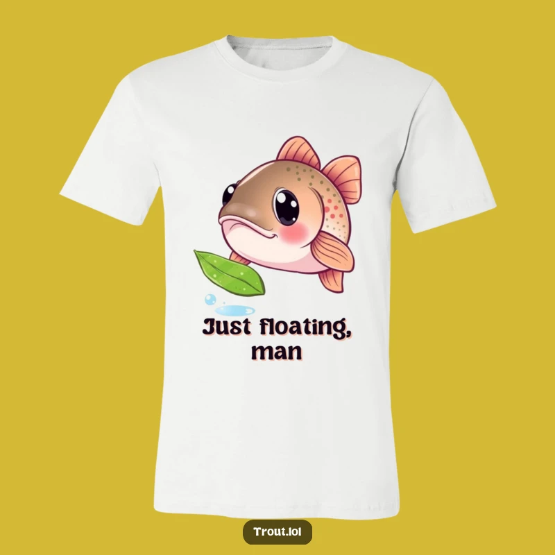 Funny Curious Trout T-Shirt: Wear Your Wonder with this Hilarious Fish Design