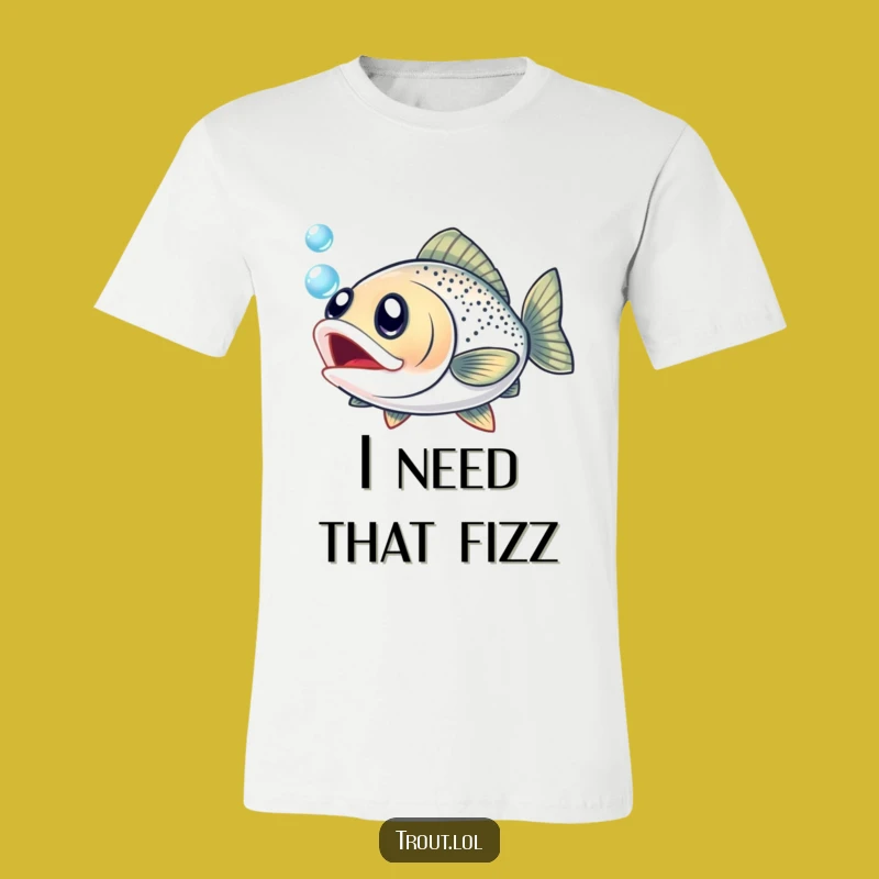 Funny Excited Trout T-Shirt: Hilarious Angler Apparel for a Good Laugh