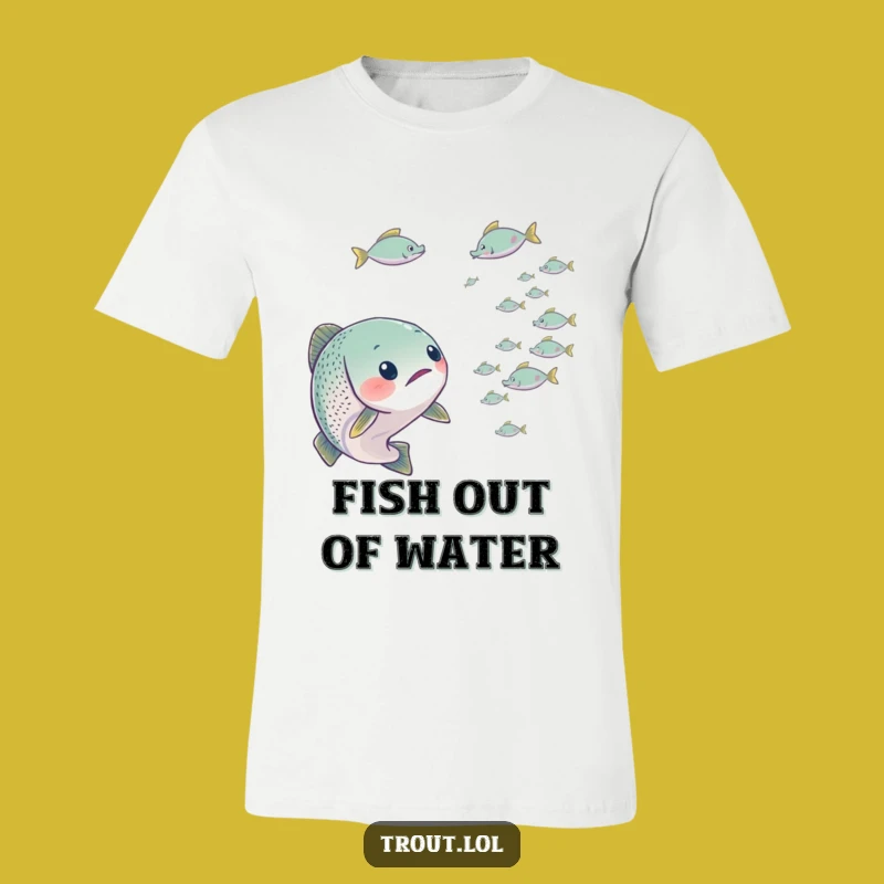 Funny Surprised Trout T-Shirt: Wear Your Shocked Expression