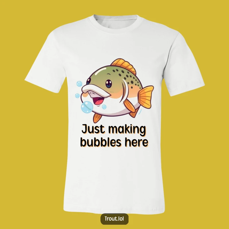Funny Trout Face T-Shirt - Comedic Aquatic Apparel & a Great Gift