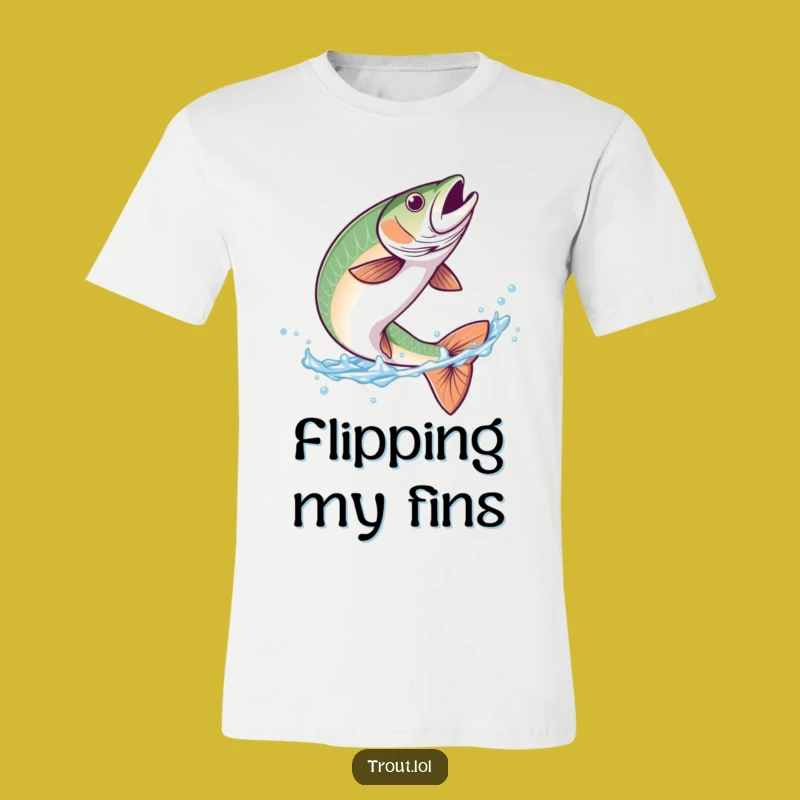 Funny Trout Flip T-Shirt: Show Your Aquatic Flair with Humor