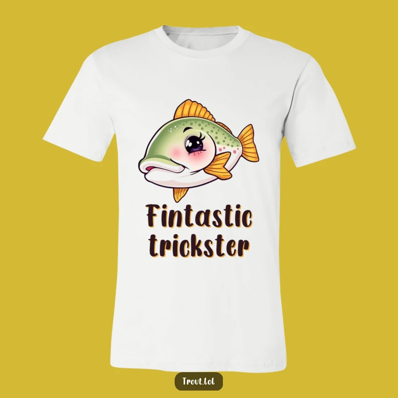 Funny Winking Trout T-Shirt - The Ultimate Comical Apparel for Fish Fans