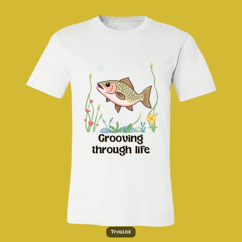 Funny Trout Underwater Dance T-Shirt - Wear Your Aquatic Joy with Style