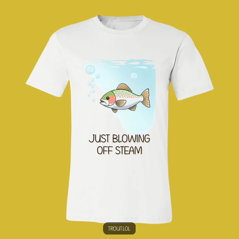 Funny Bubble Trout T-Shirt: Wear Your Playfulness with this Hilarious Fish Tee
