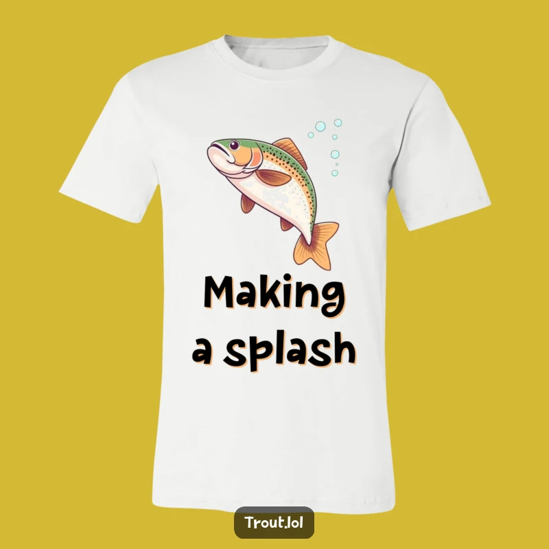 Funny Flipping Trout T-Shirt: Show Off Your Moves with Aquatic Style