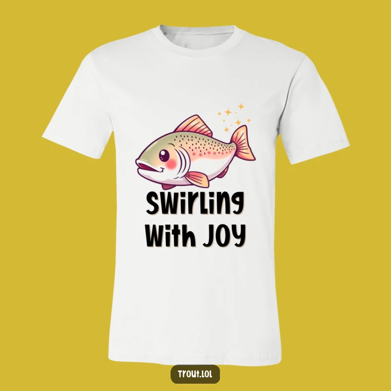 Funny Sparkly Trout T-Shirt: Wear Your Happy, Sparkling Style